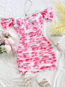 Women Midi Dresses - Multicolor 3 - View 1