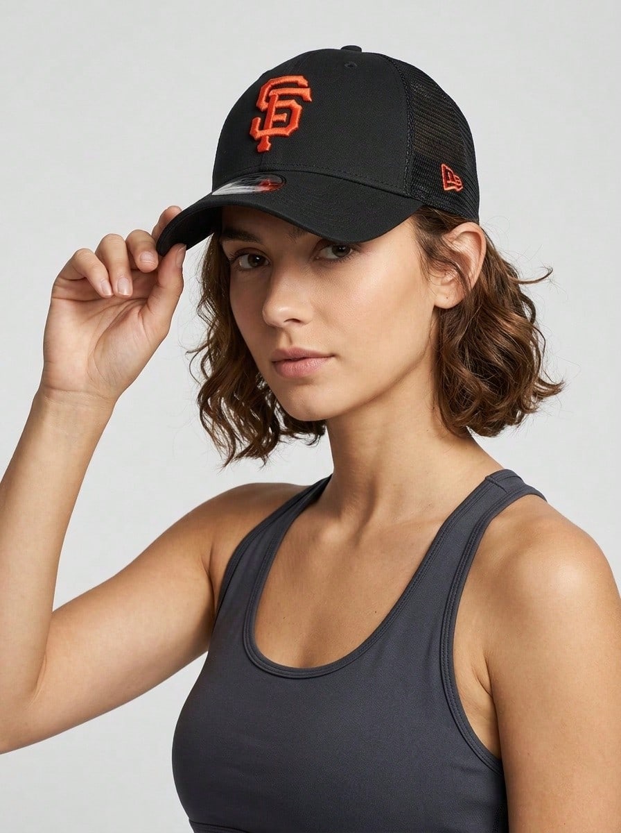 New Era San Francisco Giants 9Forty Men's Trucker Cap Black - 棕色 - 查看 1