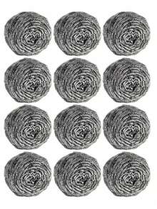 18/6/1pc Steel Wool Scouring Pads, Multi-Purpose Cleaning For Dishes, Pots, Ovens, Grills, Stainless Steel Sinks, Grinding Tools, Steel Brush, Essential For Home Cleaning, Outdoor/BBQ Cleaning - 1pc - View 8