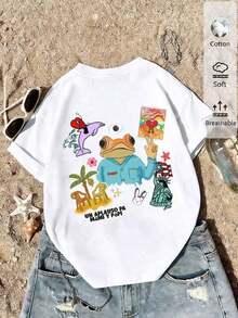 [Free 3-Day Delivery]Camiseta Coton Femme 2026 100% Algodón Para Mujer - Style1 - View 1