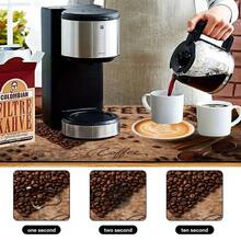 1pc Dish Drying Mat, Coffee Machine Mat, Coffee Theme Print, Coffee Bean Heart Shape, With Latte Art And Coffee Powder Elements, Highly Absorbent And Durable, Suitable For Dining Table, Coffee Shop And More, Multipurpose Drainage Mat, Home Gift, Tabletop Decor - XYLSD-504 - View 10