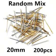 100個 15-40mm 長條形連接件 DIY 珠寶製作配件 適用於耳環和項鍊 - bar connector charms - 查看 12