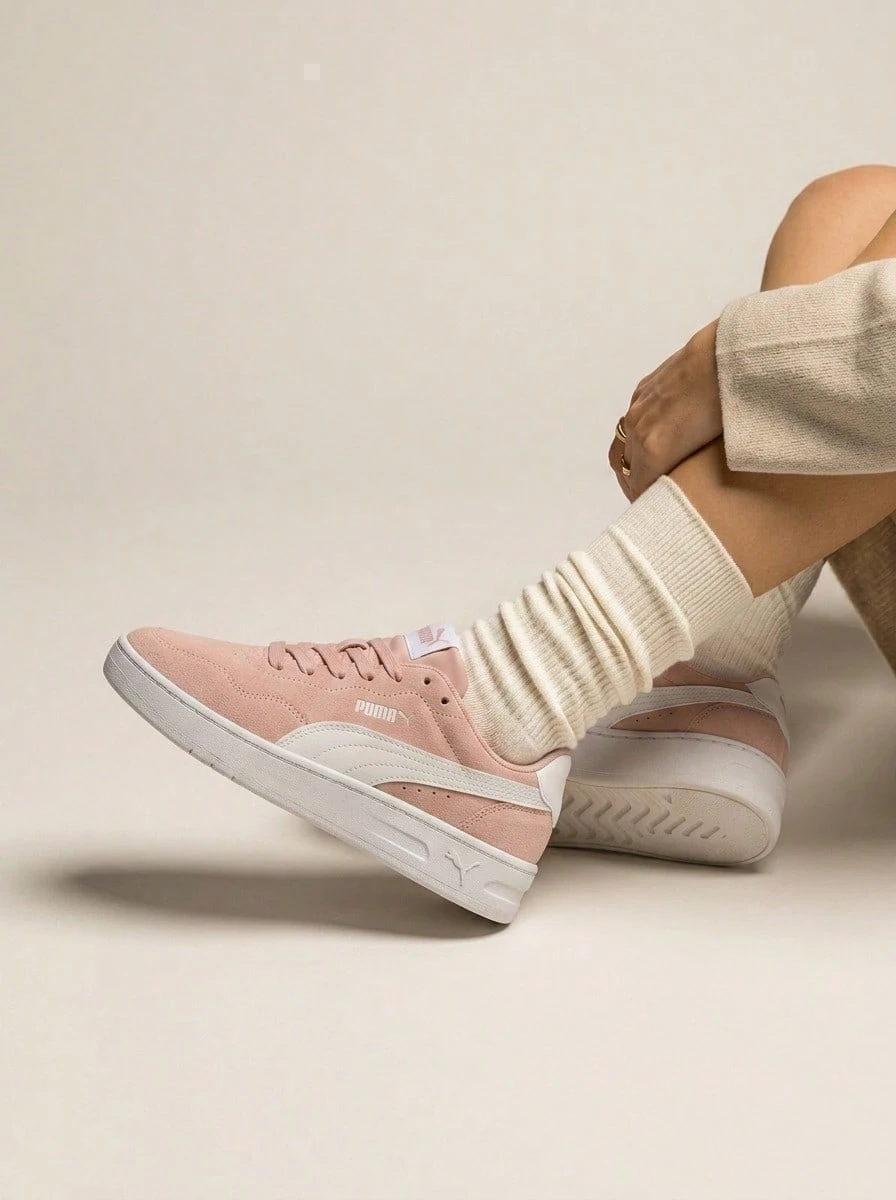 Puma Court Lally Women's Casual Athletic Shoes Pink 400734 - pink/white - View 1