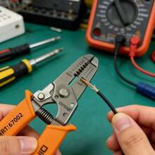 DINGQI 1pc Multi-Functional Electrician Pliers, High Carbon Steel Serrated Blade, Crimping Pliers, Wire Pulling Cutter, Crimper, Wire Cutter, Cable Stripping Tool, Wiring Tool, Crimping Tool Suitable For Electricians And Home Use - Pointed Beak - View 7