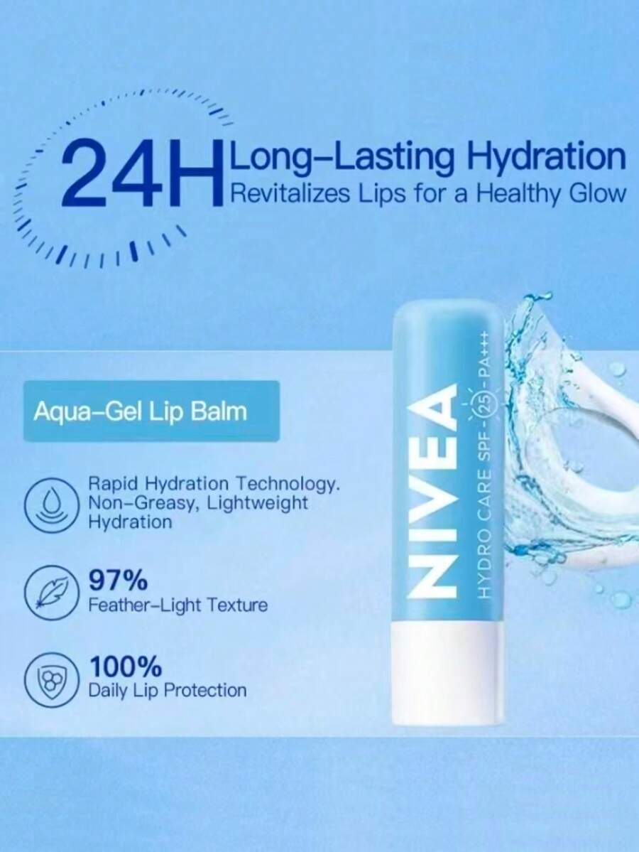 Nivea Aloe Vera Essence Lip Balm 4.8g-IM (Moisturizing Type) - Watery - View 1