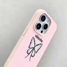 Mariposa pastel Shinobu rosa menta negrofunda de teléfono Fundas compatibles con ,Apple,VIVO,OPPO,,, y Honor.Fabricadas en silicona TPU,ofrecen protección contra golpes y caídas. - Rosa - Ver 2