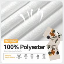 2er Set Küchentücher, Bohemian Minimalistisches Blattmuster Mikrofaser Küchentücher, 40*60cm/15.7*23.6in Tücher, einseitiger Muster, Geschirrtücher für die Küche, geeignet für Restaurant Küche Badezimmer Dekoration, Urlaubsgeschenk - Verschiedenfarbig - Übersicht 3