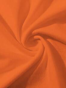 Plus Size Casual T-Shirt - Orange - View 3