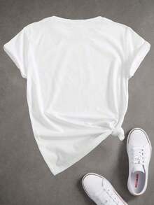 Women T-Shirts - 白色 - 查看 2