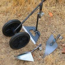Double-Wheel  With Hollow Steel Blade-A Practical Weeding And Tilling Tool For Gardens, Vegetable Patches, And Farms - A - View 3