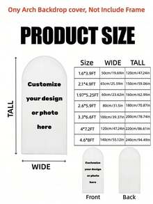 1pc Elastic Banner Arch Backdrop, Personalized Custom Multi-Size Arch Decor, Suitable For Dome Background Frame Custom Arch Backdrop Set, Create Festive Atmosphere, Multiple Sizes Available, Suitable For Birthday And Theme Parties - Multicolor - View 3