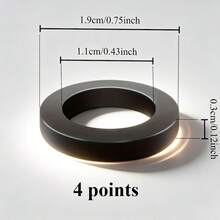 5/10/15/20pcs O-Ring Set, Shower Hose Replacement Rubber Washers, Faucet Leak-Proof Sealing Rings, High Temperature & Corrosion Resistant Rubber Flat Gaskets, Leak-Proof Durable Maintenance Kit - Black - View 2