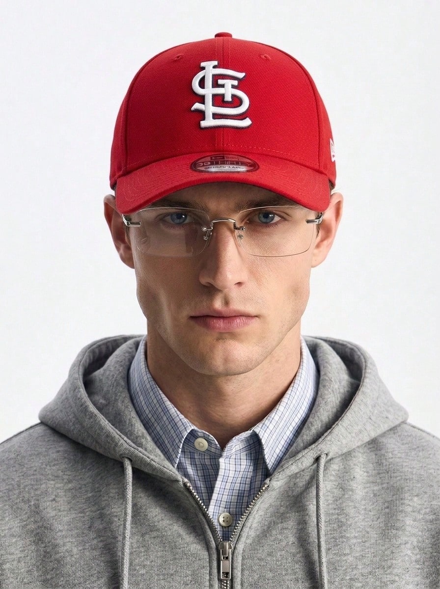 New Era St. Louis Cardinals Red 39Thirty Men's Baseball Cap Red - 紅色 - 查看 1