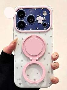 Ring Holder Ponsel Multifungsi Warna Pink yang Dapat Berputar 360°, Pegangan Stabil Anti-Selip, Penting untuk Perjalanan, Anti-Jatuh, dan Menonton Film/Acara Lainnya, Kompatibel dengan Semua Model Apple dan Android, Hadiah Unik dan Bermakna untuk Pria - Berwarna merah muda - View 4