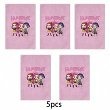 Miniso Huntrix Mira, Rumi & Zoey 毛巾，Q版角色印花柔軟純棉毛巾，提供1入、2入、3入、4入、5入、6入裝，適合浴室與居家使用 - 顏色 - 查看 5