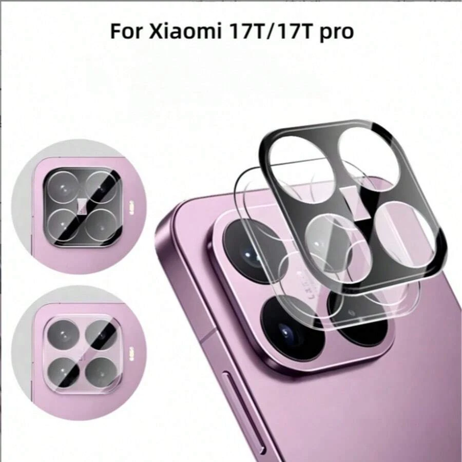 1片 鋼化玻璃相機鏡頭保護貼膜 適用於小米 17T / 17T Pro / 15T / 15T Pro，防刮鋼化膜，HD 3D 透明相機保護墊，耐磨