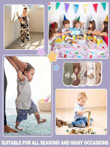 10雙/5雙/1雙 嬰幼兒襪 幼兒襪 女童男童防滑抓地點襪 - 彩色 - 查看 5