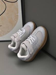 Kids Versatile Retro Casual Sports Shoes Classic German Trainer Design - Pink - View 5