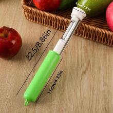 伸縮式不鏽鋼水果去核器 2合1 多功能水果削皮去核工具，蘋果梨子去核器，廚房水果去核工具 - 彩色 - 查看 2