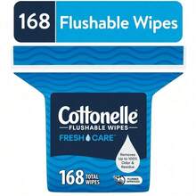 Daily Use Flushable Wet Wipes | Fresh Care Formula, Sealed Bag For Freshness - 1 - 查看 3