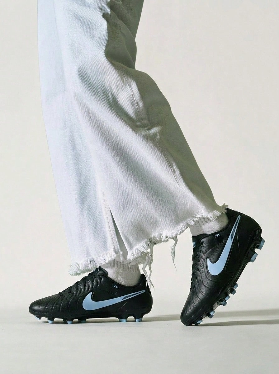 Nike Tiempo Legend Men's Casual Athletic Shoes Premium Modern Anti-Slip Daily Shopping Casual Black DV4337-003 - 黑色 - 查看 1