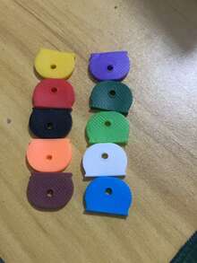 Fundas para llaveros / Tapas para llaves / Cubiertas de llaves de colores / Llaves de 8 colores / Cubiertas elásticas para llaves / Cubiertas de silicona para llaves - Multicolor - Ver 8