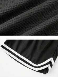 Men's Casual Sports Mesh Basketball Shorts, Quick-Dry Elastic Fashion Outdoor Unisex 5-Inch Shorts - Multicolor - View 4