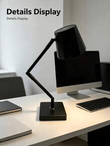 1pc Vintage Adjustable Desk Lamp, 3 Color Temperatures, USB Rechargeable, Adjustable Brightness, Touch Control, Suitable For Bedroom, Office Or Study - Multicolor - View 3