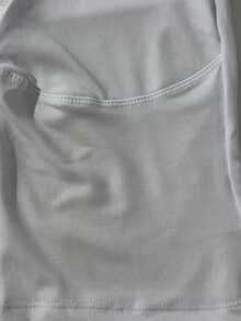 Minimalist Halter Top With V-Neck And Neck Tie - Summer - 白色的 - 查看 7