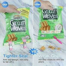 Bag Clip, Food Clip, Heavy-Duty Metal Food Clip For Food Items, Kitchen Clip For Bagged Food, Clip For Photo Folders - 4 Items - View 5