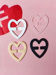 1/4/8/12pcs Heart-Shaped Bra Straps With Anti-Slip Invisible Bra Clips, Designed For Travel, Sports And Body Protection On The Go - Multicolor - View 13