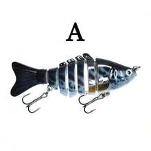 1pc/5pcs 10cm 14.5g Multi-Jointed Fish Lure, Freshwater And Saltwater Universal Realistic Sinking Minnow Hard Bait For Bass And Topmouth - A - View 14