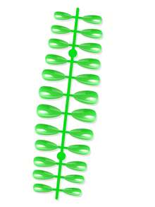 24pcs Minimalist Summer Fresh Grass Green Medium Almond Press-On Nails, Perfect Fit For Fingertips Easy To Wear Make Your Nails More Shiny! Suitable For All Women's Daily Wear Nail Art Supplies. - Green - View 2