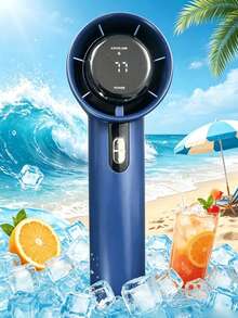 新款USB充電式迷你手持風扇，高功率靜音便攜式電風扇，適用於辦公室、宿舍、戶外場景，長電池壽命，優異冷卻效果，春夏熱銷商品。可用作伴娘禮物、母親節禮物、畢業禮物，也適用於房間、臥室、花園、廚房裝飾，男女通用，海灘旅行和度假旅遊必備趣味夏季配件。 - 多色 - 查看 13