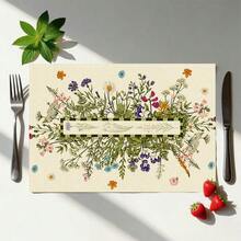 1pc/4pcs/6pcs/8pcs, Minimalist Suitable For Dining Table, Breakfast Mat, Coffee Bar, All-Season Decorative, Washable Table Mat, Room Decor, Kitchen Dining Table Mat, Indoor And Outdoor Party Decor, Home Decor, Ideal Gift - Multicolor - View 1