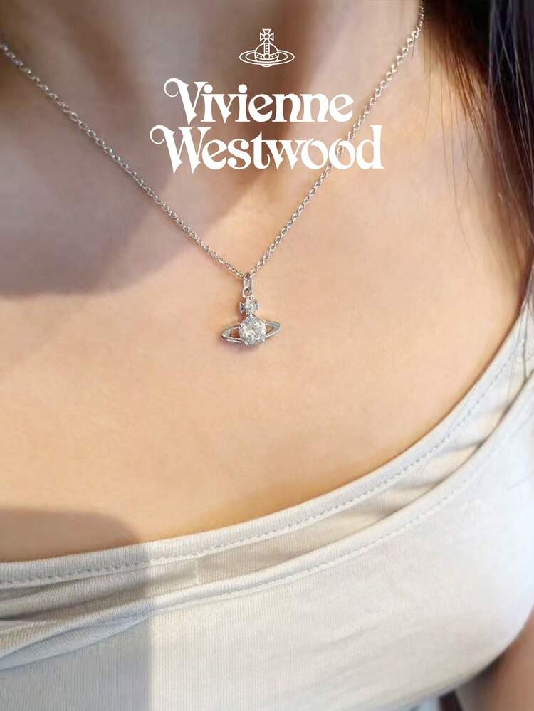 Vivienne Westwood Colar feminino grande da coleção Reina, em tom