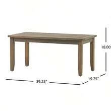 PEYTON LOVE SOFA + COFFEE TABLE - GRIS OSCURO + Madera De Acacia1 - View 5