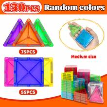 Glowing Window Magnetic Building Blocks Set, 3+ Years Old Children Light And Shadow Construction Toy, Transparent Glowing Blocks Can Create Various Structures - Multicolor - View 9