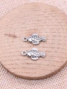 20個 19x10mm 魚形吊飾吊墜 DIY珠寶製作項鍊鑰匙圈手機鍊手鍊配件手工藝配件 - 魚 - 查看 5