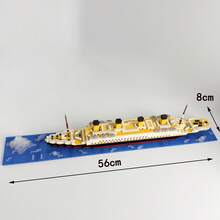 1800+PCS, Century Classic, Build Ship Model, Adult Building Block Gift, Mini Particle Assembly, ABS Material, Stress Relief Building Toy - Multicolor - View 9