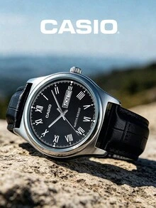 Casio Men's Quartz Watch, Stainless Steel Case And Strap, Green LED Backlight, Alarm, Hourly Time Signal, Auto Calendar A158WA-1 - one-size - View 4