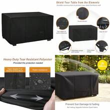 NettyPro - Funda recgular para mesa de centro impermeable para muebles de exterior recgular 48 x 26 x 18 pulgadas color - Negro - Ver 1