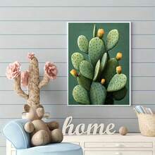 New 5D DIY Diamond Painting Kit - Cactus, Acrylic Diamond Art Mosaic Craft, Living Room, Bedroom, Home Handmade Decorative Painting, Ideal Holiday Gift, Unframed - View 8