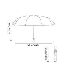 1pc Polka Dot Automatic Folding Umbrella, Vintage Black Coating Sun Protection UV Protection Portable Dual-Use Fashion Parasol Umbrella, Minimalist Striped Folding Umbrella, Korean Fresh Style Black Coating Sun Umbrella, Women's Fresh Style Folding Parasol, 8-Rib Manual Compact Polka Dot Umbrella, Practical Minimalist Design, UV Protection, Suitable For Outdoor Travel, Foldable, Spring/Summer Selection, Bridesmaid Gift, Room, Beach, Travel - One Size Fits All - View 2