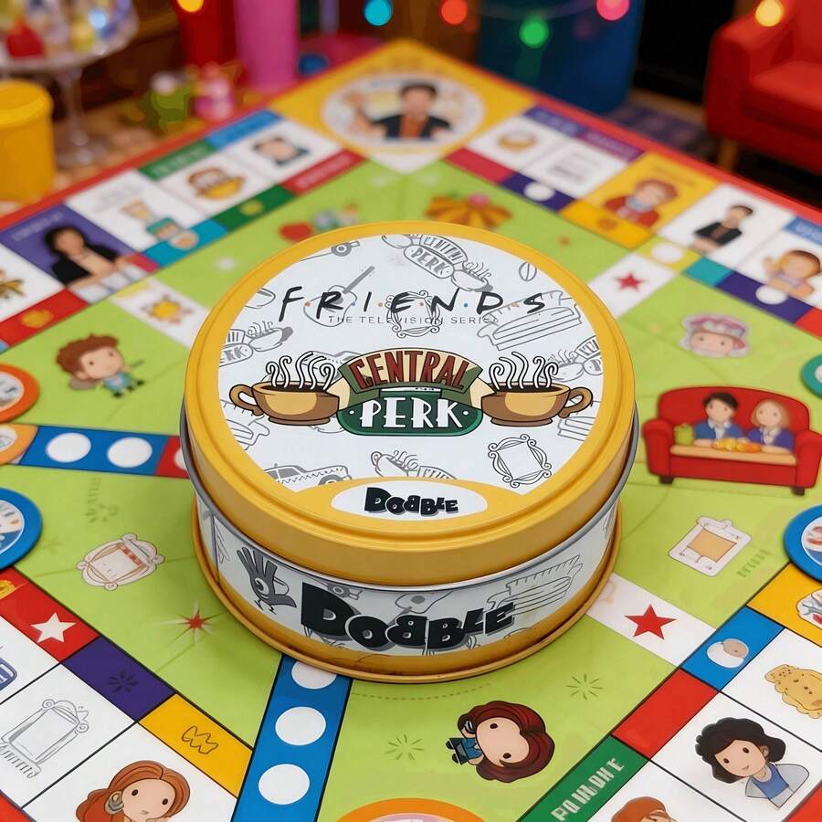 1件 Asmodee Dobble! 特別版快速觀察卡牌遊戲,完美的家庭聚會趣味配對遊戲,適合作為生日禮物 - 彩色 - 查看 1