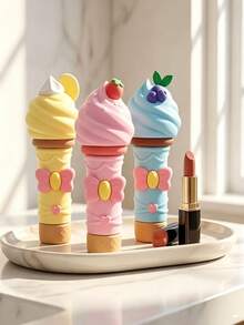 1pc Ice Cream Shape + Bow Cute Design, 5ml (Approx. 0.17oz) Mini Fine Mist Travel Spray Bottle, High-Aesthetic Girly Style Portable Sprayer. Press-Type Fine And Soft Mist, Leak-Proof And Spill-Proof, Material And Durable. Suitable For Decanting Toner, Lotion, Perfume, And Other Liquids - Multiple Styles - View 9