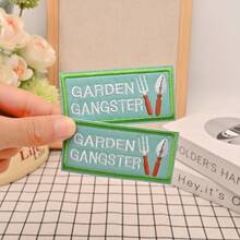 For Gardening Enthusiasts, 3.15 X 1.54inch Iron-On Decorative Patches, Suitable For Ironing/Sewing Onto Denim Jackets/Backpacks/Jeans And Trucker Hats - Ironing Patches - 5Pcs - View 3