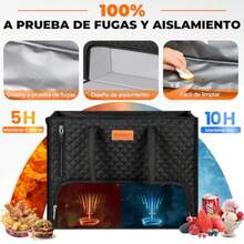 INSMEER Loncheras para Mujer, Bolsa para Laptop Mujer de 15, 6 Pulgadas con Compartimento Térmico para El Almuerzo de Gran Capacidad para Negocios, Trabajo, Enfermería, Oficina, Collage, Informal - como en la imagen - Ver 4