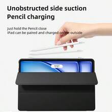 Schutzhülle kompatibel mit iPad 11. Generation, A16 Hülle, TPU Softshell, minimalistisches Design/Schwarz/faltbare Tablet-Schutzhülle, Hülle, Smart Sleep Wake, kompatibel mit iPad 10. Generation, Air 11 (M2), Air 11, 8. Generation 10,2 Zoll, 9. Generation 10,2 Zoll, Pad2 11 Zoll/ Pad SE 11 Zoll, Idea Tab 11/ Tab M11 Hülle, kompatibel mit iPad/// Tab - Schwarz - Übersicht 7
