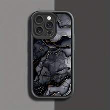Funda para Teléfono - Carcasa Protectora Negra con Diseño de Mármol de Bambú, Compatible con la Totalidad de las Series de Fundas para Teléfonos  Galaxy. - Multicolor - Ver 4